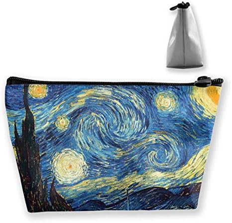 Van Gog Starry Night Night Roomy Bolsa Cosmética Impermeável Maquiagem Bolsa de Acessórios Pequenos Acessórios Organizador