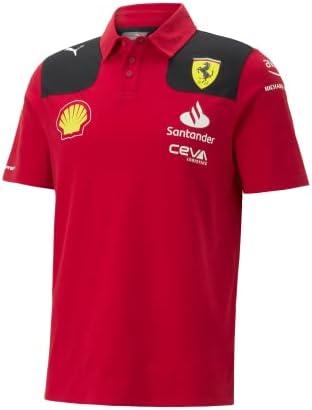 Scuderia Ferrari - 2023 Team Polo - Men - Red