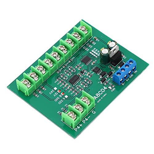 Módulo de sensor de temperatura, módulo de medição de temperatura de 4 canais PT100 coletor resistivo de tamanho compacto para