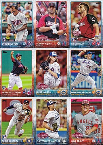 2015 TOPPS negociou atualizações de beisebol e destaques da série 400 Conjunto de cartões completo M