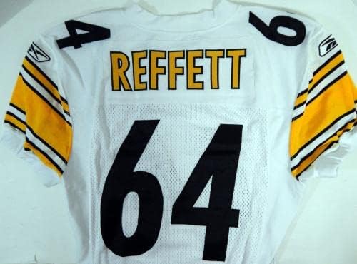 2006 Pittsburgh Steelers 64 Jogo emitiu White Jersey 46 DP21215 - Jerseys de Jerseys usados ​​na NFL não assinada