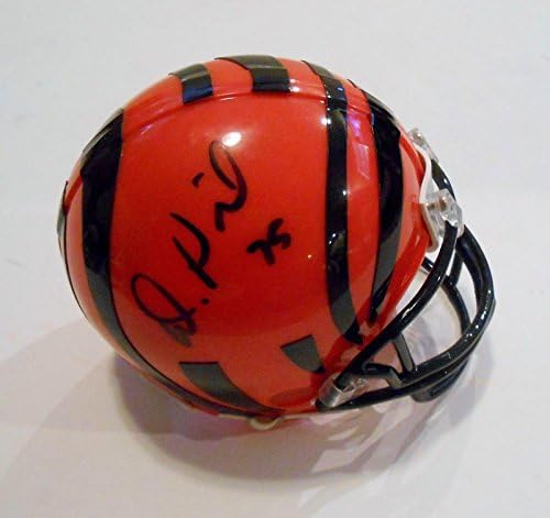 Devon ainda assinou o mini capacete de futebol de Cincinnati Bengals com prova exata de CoA - Mini Capacetes Autografados