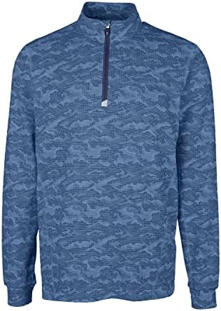 Cutter & Buck Traverse Camo Printing Trech Quarter Zip Mens Pullover