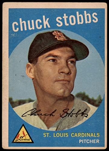 1959 Topps 26 Chuck Stobbs St. Louis Cardinals Dean's Cards 2 - Good Cardinals