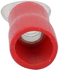 X-Dree 20pcs RV5.5-5 Conector de terminação de crimpagem de anel pré-isolada Vermelho para arame AWG 12-10 (20pcs RV5.5-5 PreSeSemBlato connettore um crimpecto pré-isolato rosso por cavo awg 12-10