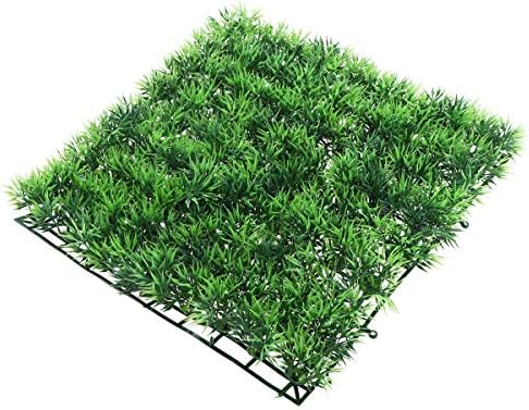 Ueetek Fish Tank quadrado Artificial Grass Lawn Aquarium Fake Hat para decoração