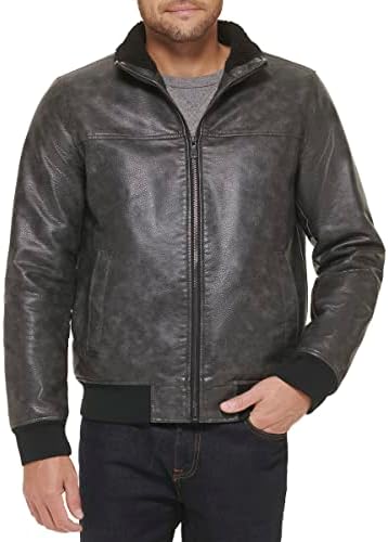 Tommy Hilfiger Men's Faux Leather Bomber