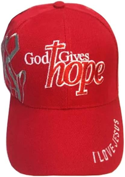 Deus dá esperança em 3D Bold Ajuste Baseball Cap, Hand, eu amo Jesus