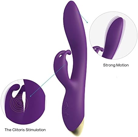 G Spot Rabbit Vibrator Brinquedos sexuais adultos com 9 modos de vibrações, vibrador recarregável à prova d'água para mulheres clitóris