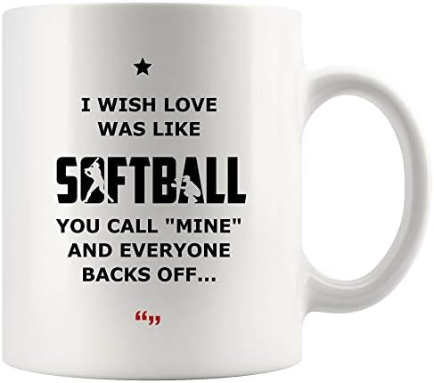 Desejo amor como softball ligue para miner tocador esportivo de softball mãe pai caneca copo de chá canecas de chá - jogador time