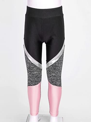 Aiihoo Kids Girls Leggings Para esportes ioga calças de patinação de gelo Pontas Athletics Dança Athletic Runout Troushers