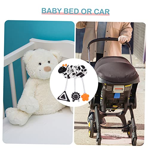 Besportble 1pc Cama de animais preto e branco em torno de brinquedos pretos e brancos para bebês CART CUNAS CUNAS RECIEN NACIDOS