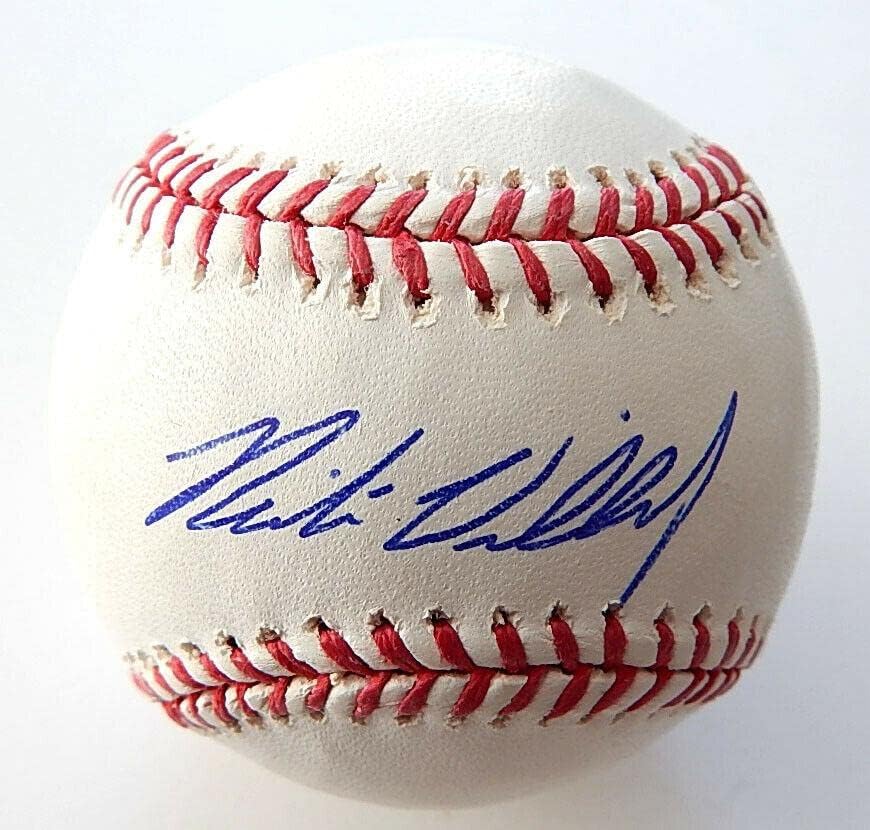 Nick Williams assinou o Rawlings OML OML Baseball Autograph - beisebol autografado