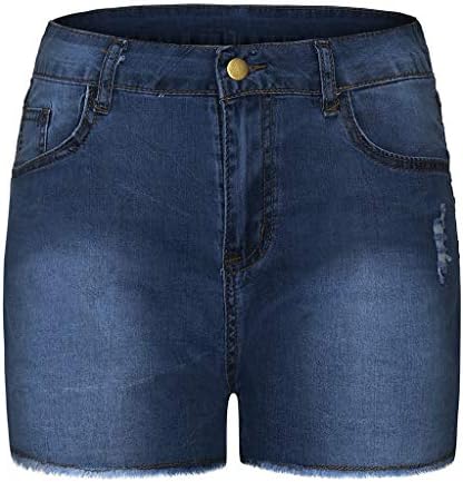 Shorts jeans para mulheres de cintura alta rasgada shorts skinny shorts lavados Old Slim Fit Pants Hot Party Daily