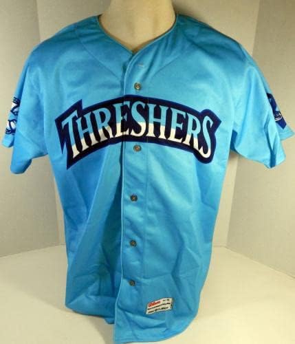 2014 Clearwater Threshers Anthony Hewitt 26 Game usou Jersey Blue Jersey - Jogo usou camisas MLB