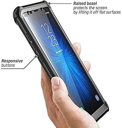 Caso I-Blason para Galaxy Note 8 2017 Lançamento, Ares Series Casa de pára-choque clara de corpo inteiro com protetor de