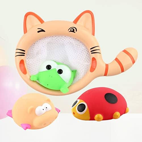 Toyvian Kitten Toys Kids Bath Toys Crianças Toys 4pcs Bathtub Toys para banho de banho infantil crianças tempo de água