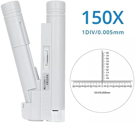 MINI MINI PORTÁVEL MICROSCOPO LONGAÇÃO DE MICROSCOPO JOODY LONGELIONIFICAÇÃO ESCALA DE LEITURA DE VIDRA COM LUZ