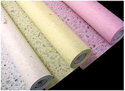 Papel de amoreira tradicional coreano Hanji Roll Bubble Pattern Gold e prata Purple 39,4 x 787,4