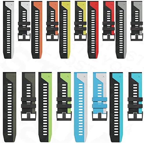 EEOMOIK Sport Silicone Watch Band Band Screp para Garmin Fenix ​​6x 6 Pro 5x 5 mais 3 h Smartwatch 22 26mm EasyFit Redunda Pulseira