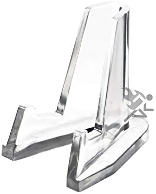 OnfireGuy Small Display Stand Clear Acrílico Holder de cavalete para relógios de bolso, isqueiros e faca 10 pacote