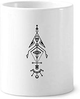 Universo geometria alien totem de dentes de dentes de dentes caneta caneca stand stand cup