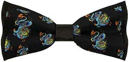 Dragon Moon Star Men's Bow the-brow the pré-amarrado lajtie ajustável para casamento formal de desgaste