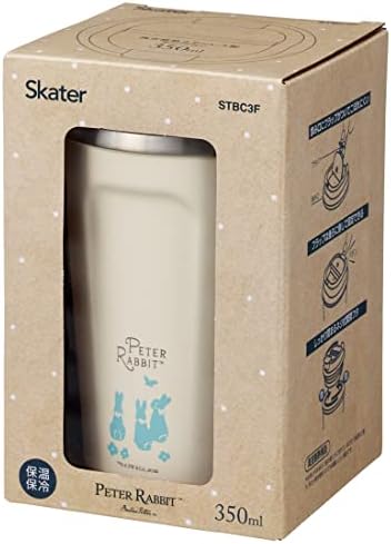 Skatista Stbc3f-A Coffee Tumbler, 11,8 fl oz, Calor e Retenção de Cold, copo de aço inoxidável, caneca, Peter Rabbit