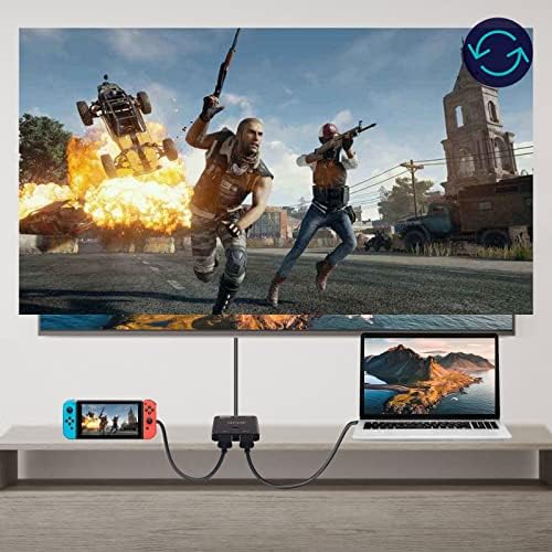 Switch Yettcye Displayport 8K Splitter Bidirectional DP 1.4 Switcher 2in 1out 1in 2out Support 1080p@200Hz 8k@60Hz 4K@144Hz para