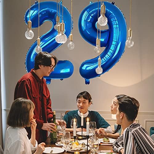 XLOOD Número 45 balões de 32 polegadas Alfabeto de balão digital de 32 polegadas 45 Balões de aniversário Digit 45 Balões