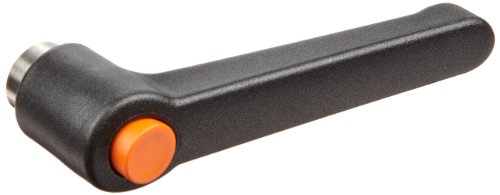 Alça ajustável de nylon com botão laranja, orifício rosqueado S/S, 2-15/32 de comprimento, 1-49/64 altura, 1/4 -20 TPI Thread,