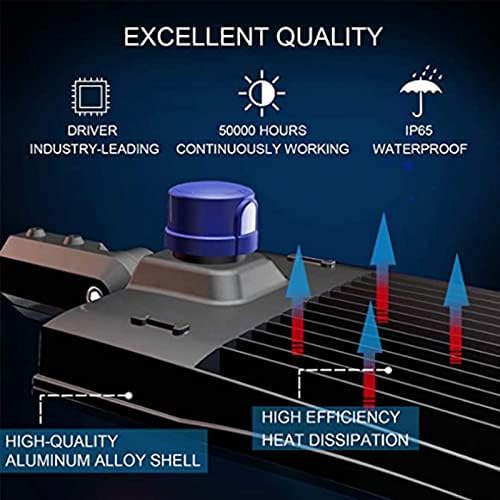 Luzes de estacionamento LED de 150w Ostek com sensor de fotocélula do anoitecer do anoitecer, luminária de área comercial ao ar