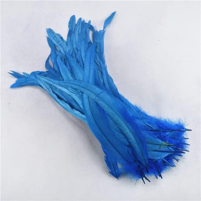 ZAMIHALAA-50pcs Roast Rooster Roost Feathers para artesanato 12-14 / 30-35cm Natura