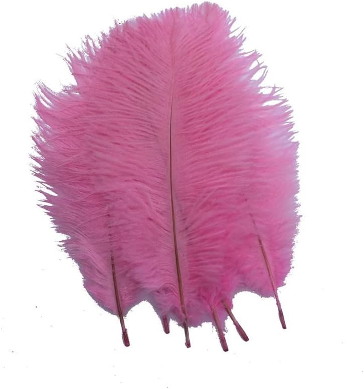 Zamihalaa - 50pcs/lotes de avestruz rosa para artesanato 15-70cm Plumes de avestruz de penas para jóias que fazem jóias que fazem penas