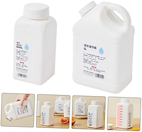 Doitool 2pcs suco de suco de leite garrafa hidrelétrica garrafa de água plástico garrafas de água recipientes de recipientes