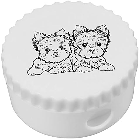 Azeeda 'Yorkie Puppies' Compact Pencil Sharpiner