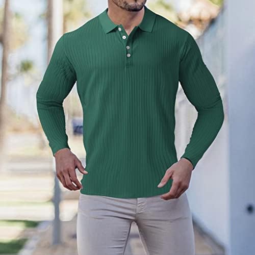 Yhaiogs colar camisa masculino casual outono listrado botão camise