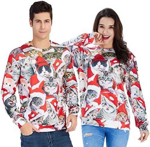 Goodstoworld mass/mulheres mais feios de Natal 3D Camisa de pulôver gráfico hilariante exclusiva S-4xl