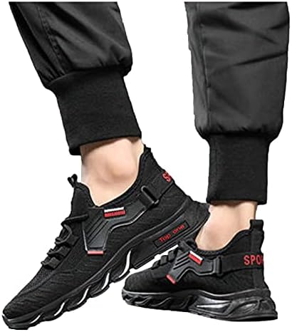 USYFAKGH HOMEM RUNDO RUNDO CASual Sapatos de caminhada respirável Esporte Athletic Sneakers Gym Tennis Slip em sapatos leves confortáveis