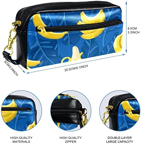 Bolsas de cosméticos sacos de maquiagem para mulheres, pequenas bolsas de maquiagem sacos de viagem, bananas de folhas