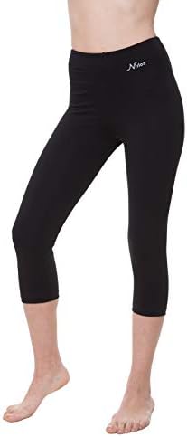 Nirlon Women's Capri Leggings High Chaist Workout Pants Yoga 3/4 Comprimento