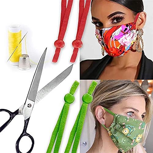 Selcraft Máscara colorida costura de banda elástica de faixa com fivela ajustável máscara elástica Earloop cordão de abastecimento