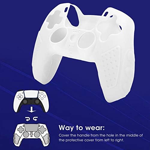 Caso de proteção de silicone para PS5 GamePad Protection Cover seguro para usar não -tóxico para usar o controlador