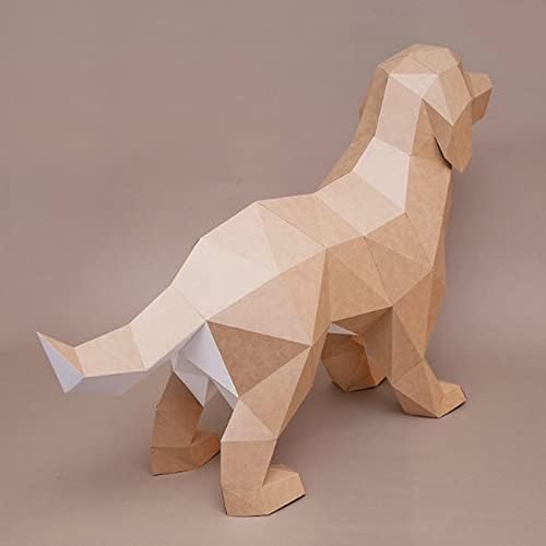 WLL-DP Golden Retriever Geométrico Troféu Diy Modelo