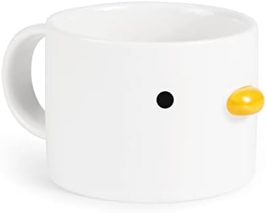 Aountron Coffee caneca 7oz de pato cerâmica artesanal canecas fofas com esmalte artesanal, canecas de café exclusivas,