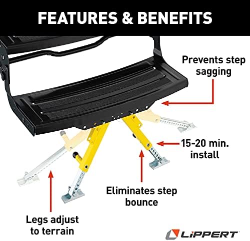 LIPPERT SOLID SOLOD RV STABILIZADOR DO KIT PARA 5ª RODAS, TRAILHAS DE VIA