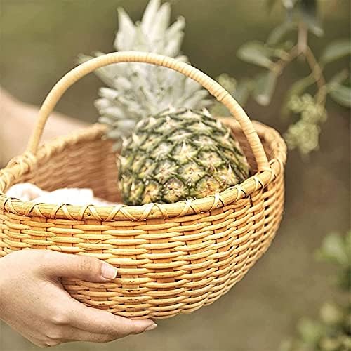 Cestas de armazenamento de ervas marinhas, cesto de piquenique artesanal cesta de cesta de cesta de cesta de frutas cesto