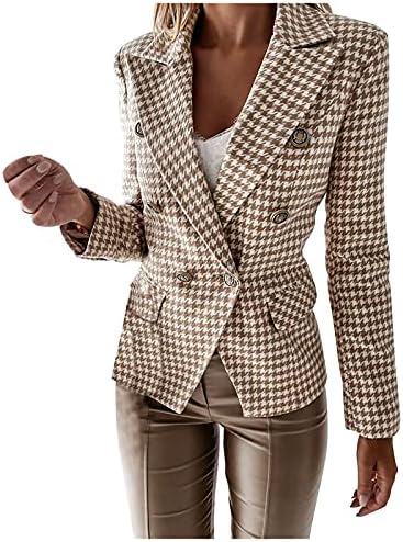 Fqzwong feminino lapela capa casaco longo blazers ladies casual office de escritório fora