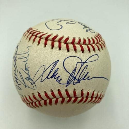 1986 A equipe do New York Mets World Series Champs assinou W.S. Baseball JSA COA - Bolalls autografados