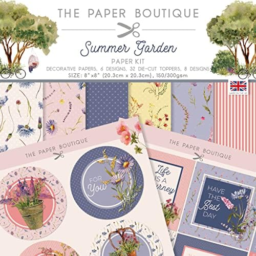 O kit de papel de jardim de verão de papel boutique